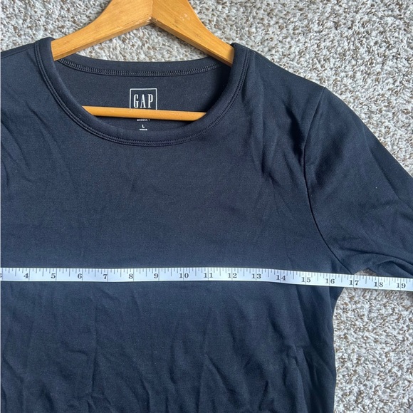 GAP Modern T Black Long Sleeve Tee Neutral Casual Comfy Large Classic Basic - Picture 5 of 6